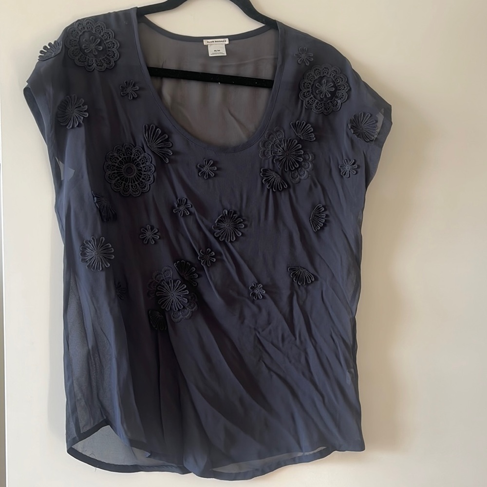 CLUB MONACO applique blouse